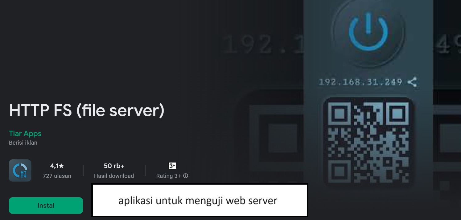 berikut adalah aplikasi untuk menguji web server adalah