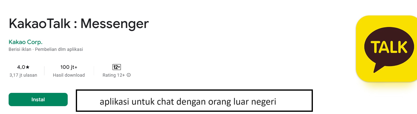 aplikasi untuk chat dengan orang luar negeri