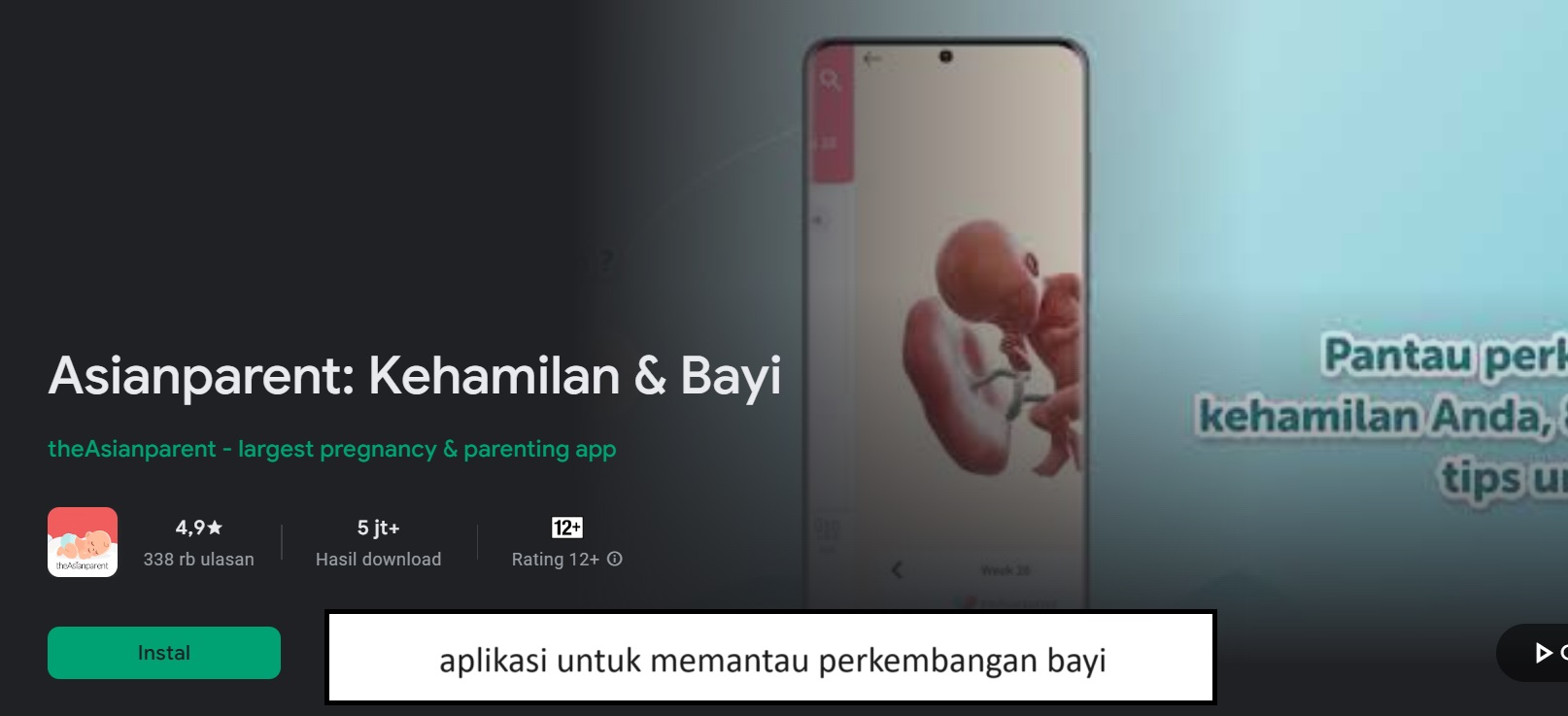 aplikasi untuk memantau perkembangan bayi