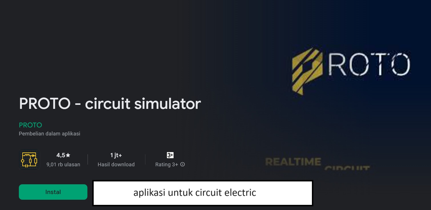 aplikasi untuk circuit electric