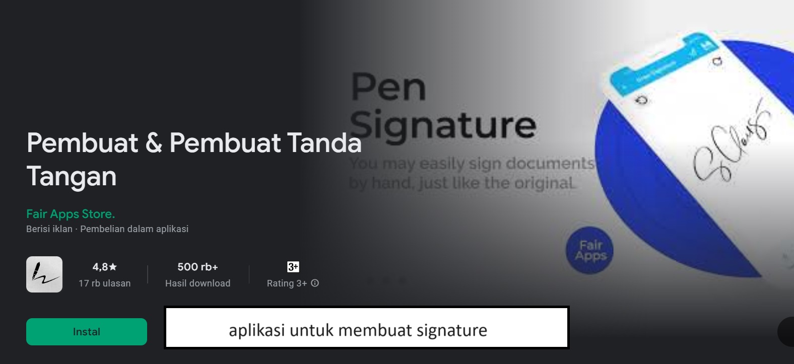 aplikasi untuk membuat signature