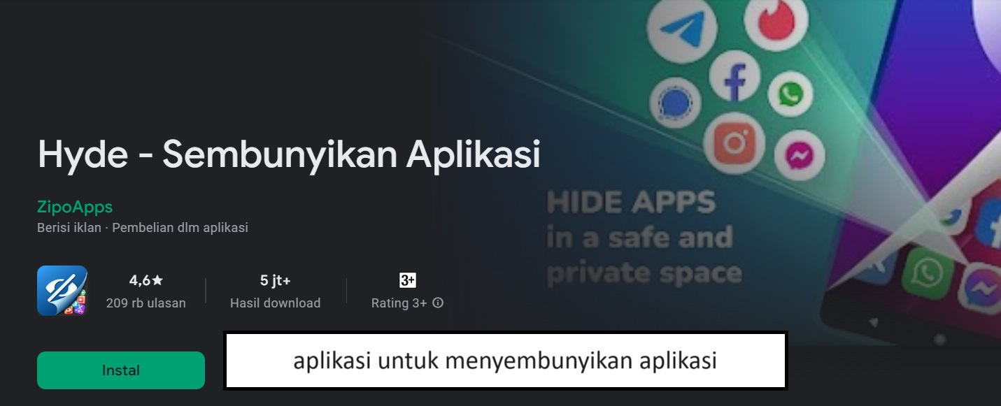 aplikasi untuk menyembunyikan aplikasi