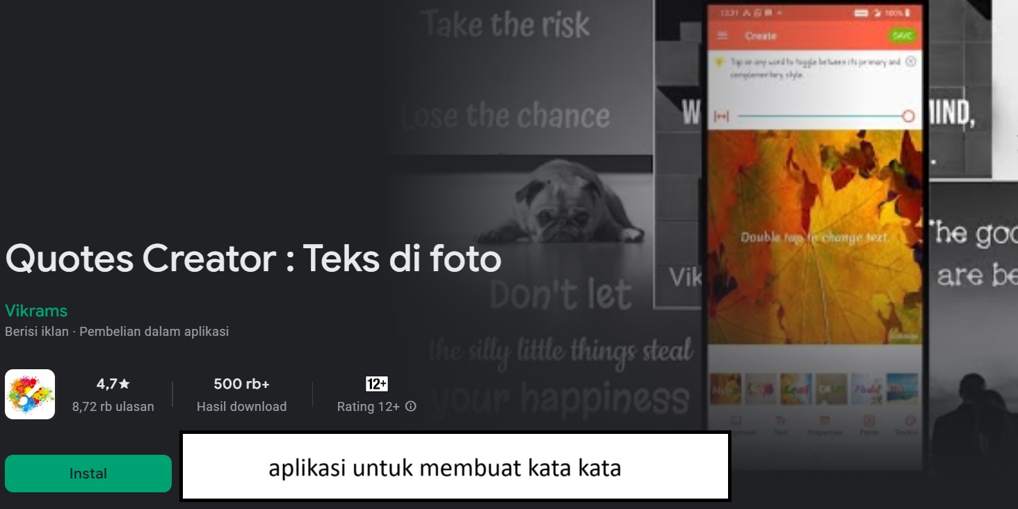 aplikasi untuk membuat kata kata