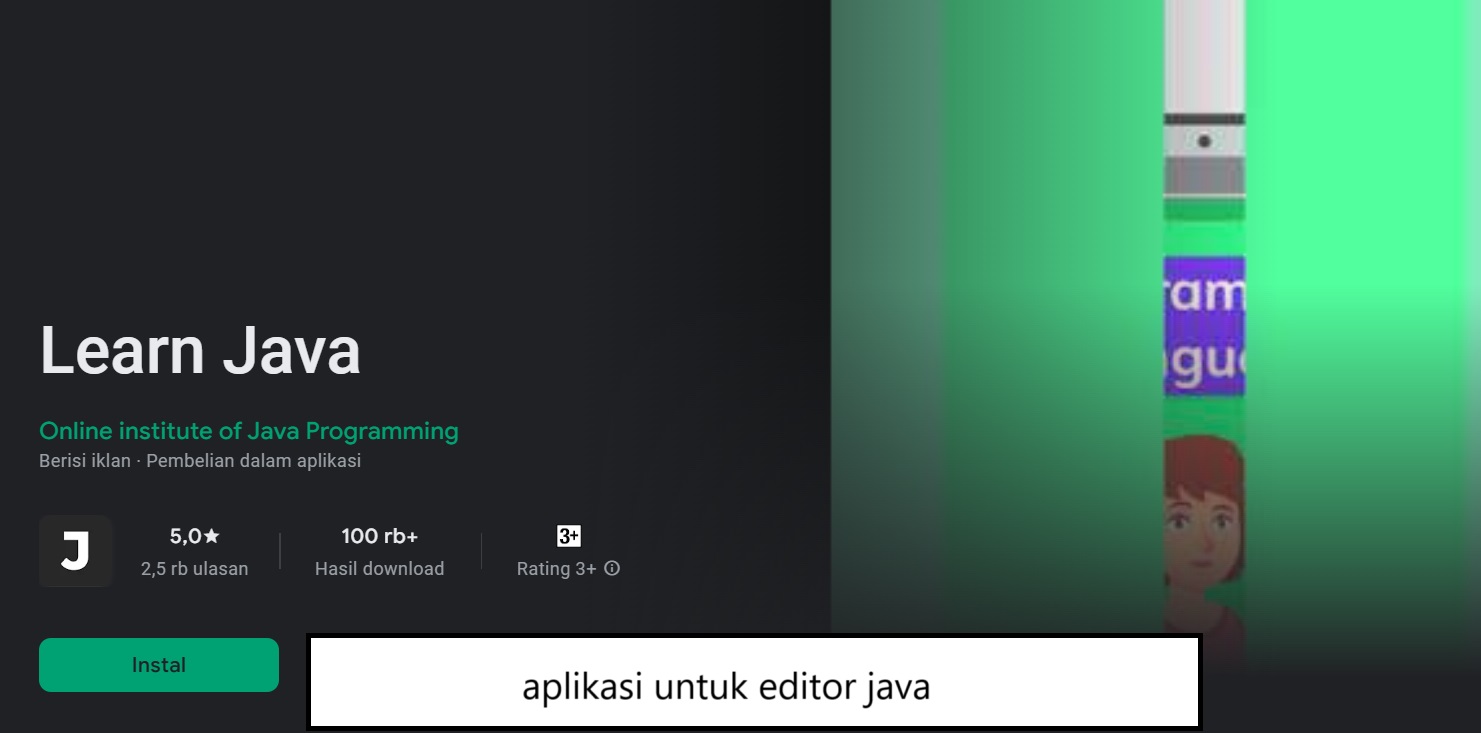 aplikasi untuk editor java
