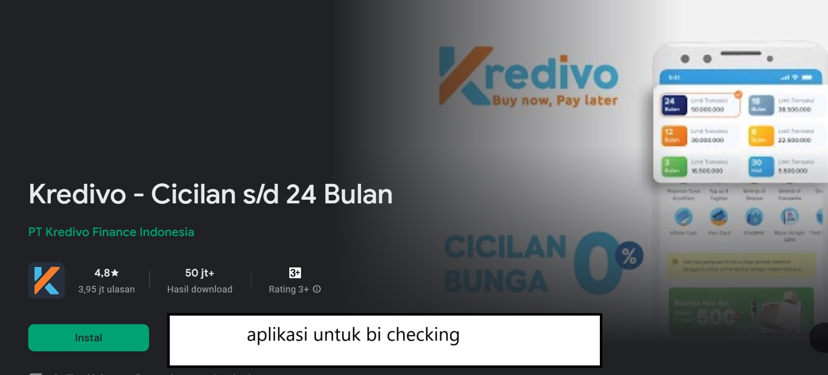 aplikasi untuk bi checking aplikasi untuk cek bi checking