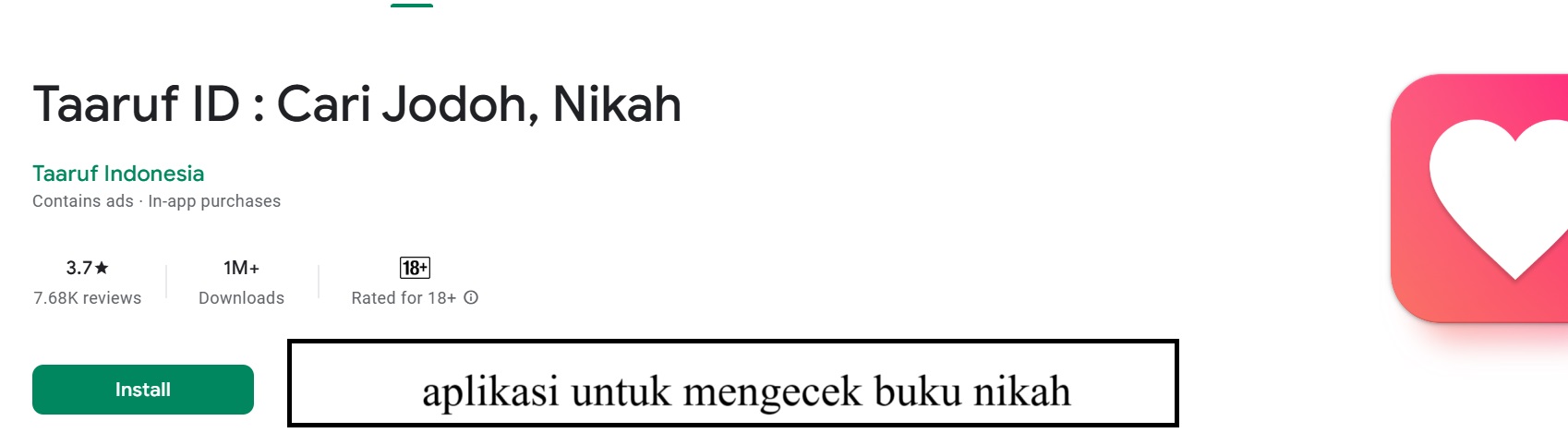 aplikasi untuk mengecek buku nikah