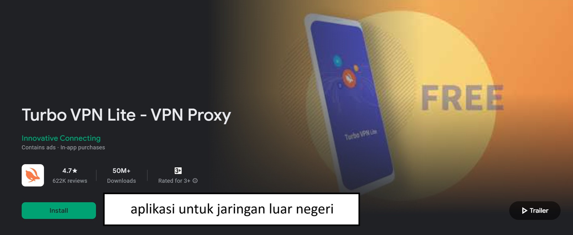 aplikasi untuk jaringan luar negeri