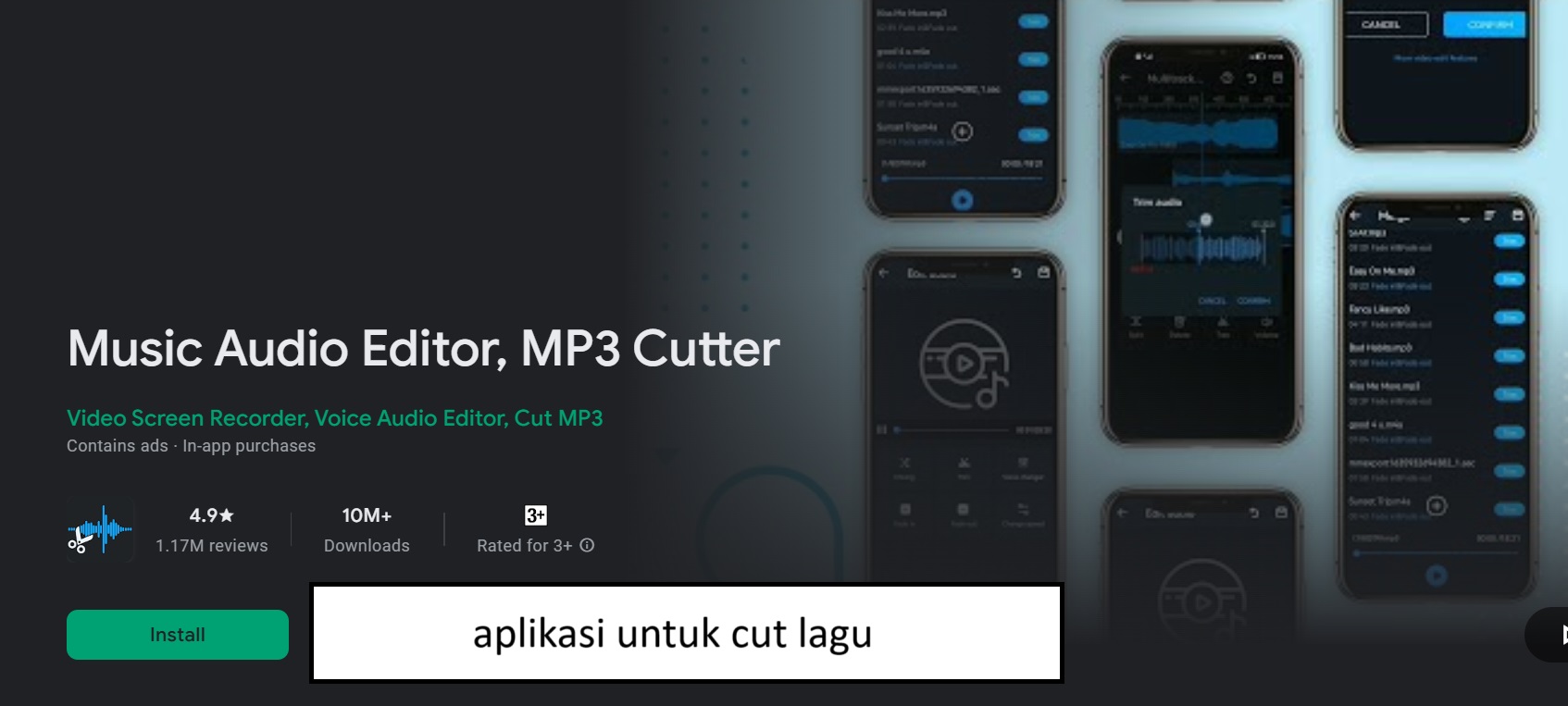 aplikasi untuk cut lagu