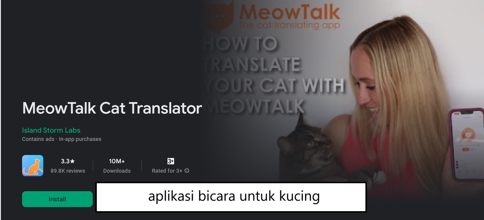 aplikasi bicara untuk kucing
