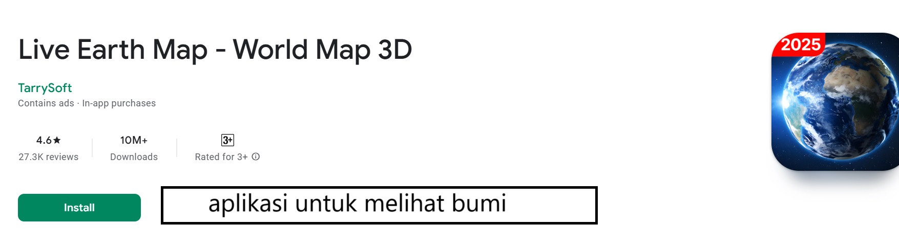 aplikasi untuk melihat bumi