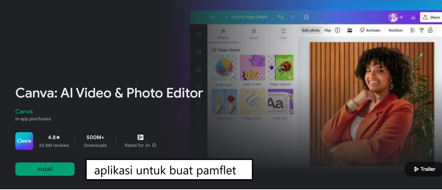 aplikasi untuk buat pamflet
