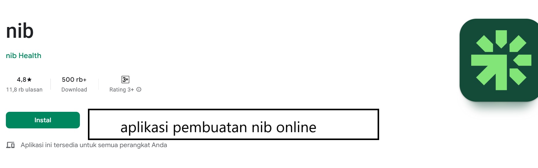 aplikasi pembuatan nib online