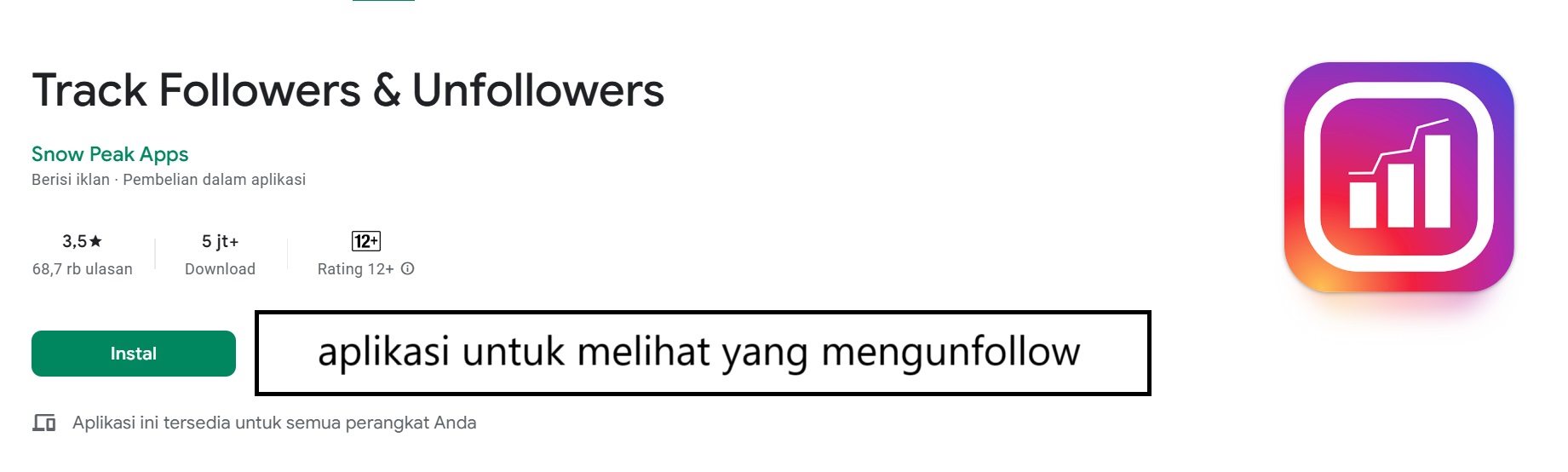 aplikasi untuk melihat yang mengunfollow