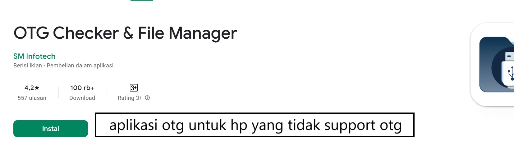 aplikasi otg untuk hp yang tidak support otg