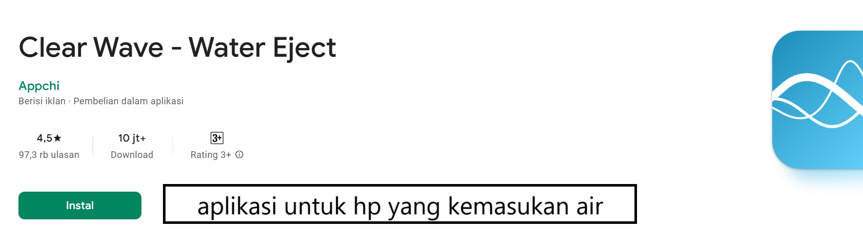 aplikasi untuk hp yang kemasukan air