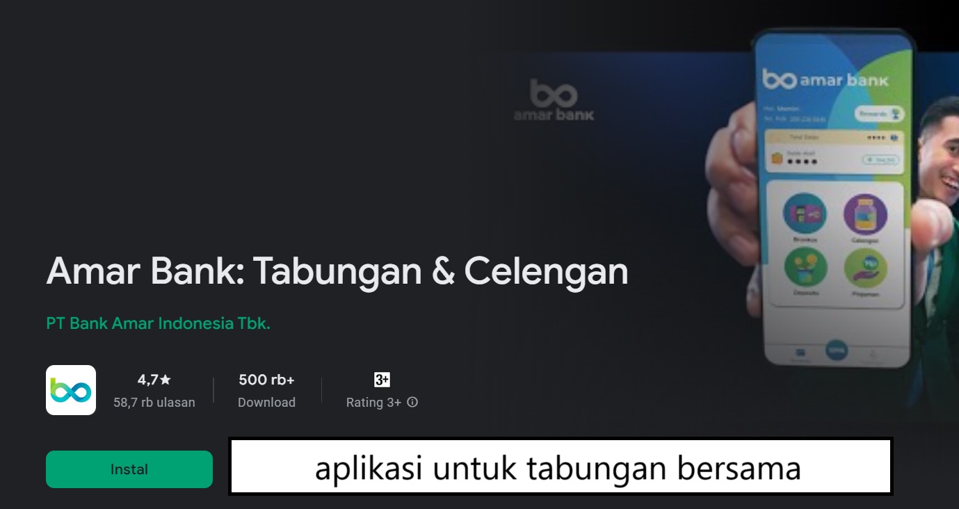 aplikasi untuk tabungan bersama